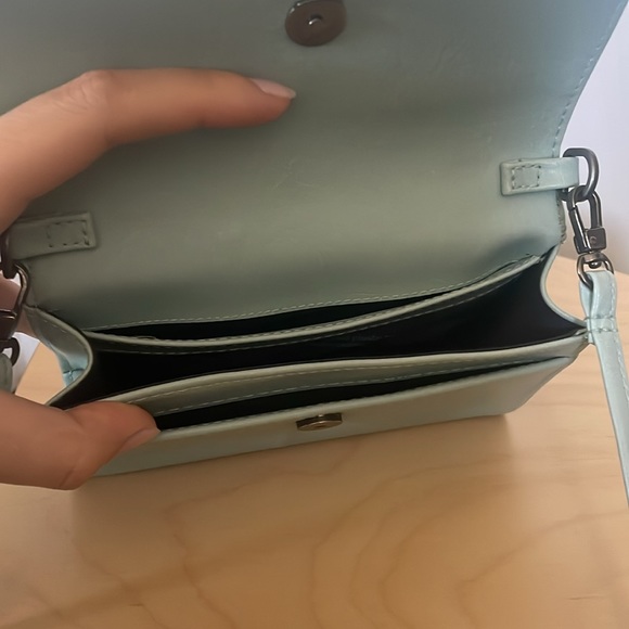 Matt & Nat Mini Drew Crossbody bag in Teal Blue/Mint Colour - Picture 6 of 6